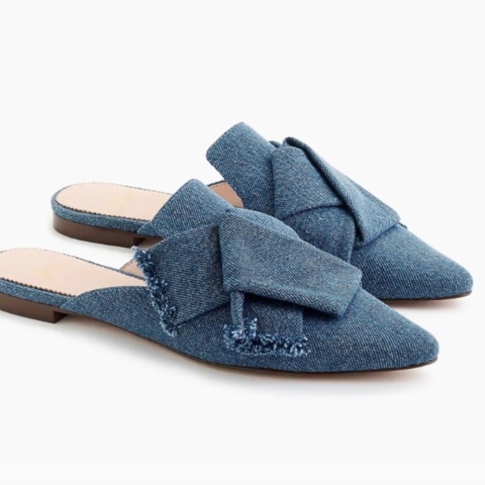 J. Crew Maria slides denim 8.5M